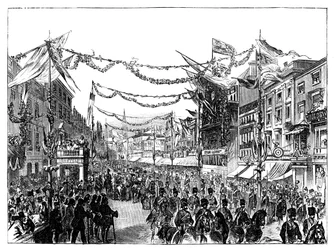 Návštěva královny Viktorie v Birminghamu, 1858