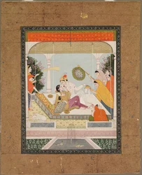 Raja se svým milovaným, c. 1790 - 1800.