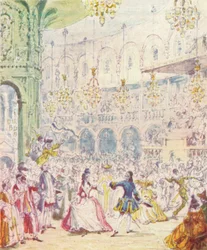 Randulph a Hilda tančí v rotundě v Ranelagh Gardens, 1842, 1903