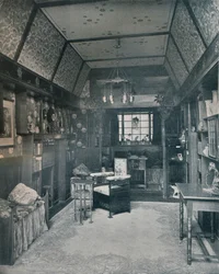 Čítárna navržená H Novackem a realizovaná J. W. Mullerem, c1899