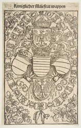 Recto: Erb Maxmiliána I. jako krále Římanů, verso: Erb Floriana ..., 1502.