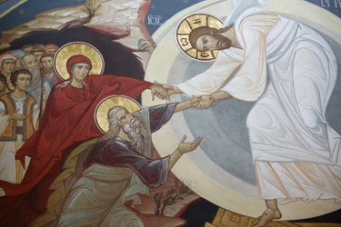 Vzkříšení. Ježíš, Adam a Eva Vídeň Rakousko