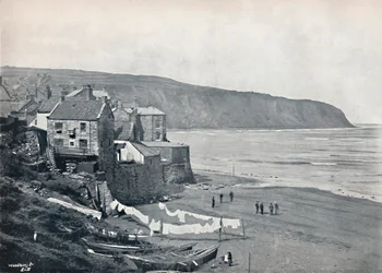 Robin Hoods Bay - Vesnice a záliv, 1895