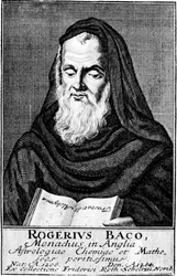 Roger Bacon , anglický experimentální vědec, filozof a františkánský mnich