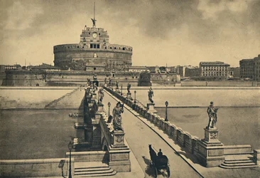 Roma - Most a hrad svatého Angela, 1910