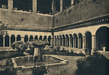 Roma - Kláštery SS. Quattro Coronati na Caelian Hill. Postaven v roce 1113, 1910