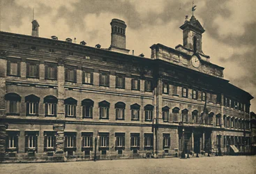 Řím - Palác Montecitorio, 1910.