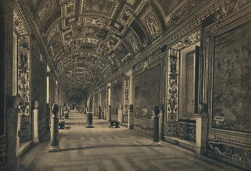 „Roma – Vatikánský palác – Galerie geografických map“, 1910