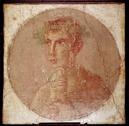 Římský portrét mladého muže, Pompeje, Itálie