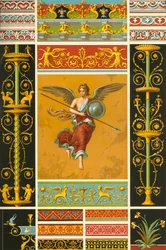 Římská nástěnná malba a polychromované basreliéfy, 1898.