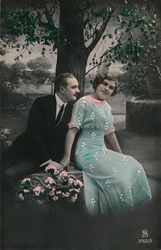 Romantická pohlednice, c1910