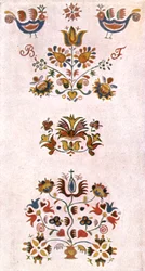 Pokojová malba, Morava, Československo, 1928.