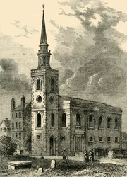 Rotherhithe Church, 1750, c1878.