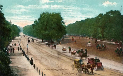 Rotten Row, Hyde Park, Londýn, c1910