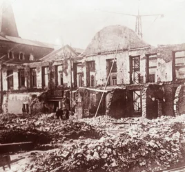 Ruiny, Louvain, Belgie, c1914-c1918