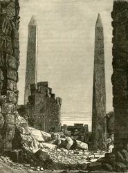 Ruiny v Karnaku, 1890.
