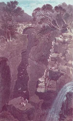 Drnčící most. Dunkeld, 19. století