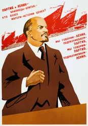 Plakát Ruské komunistické strany, 1940
