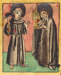 Svatý František a svatá Klára, 14501470.