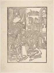 Saint Jerome Extracting a Thorn from the Lions Foot, Lyons, 1508 copy.n.d.