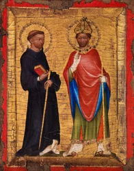 Svatí Prokop a Vojtěch, ca. 1340-50.