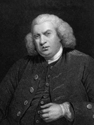 Samuel Johnson , literární kritik, básník, esejista, životopisec, 19. století