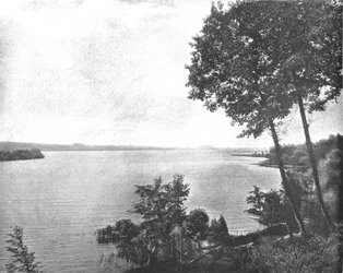 Saratoga Lake, Saratoga, stát New York, USA, c1900.