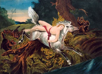 Scéna z Byronovy básně Mazeppa, c1820.