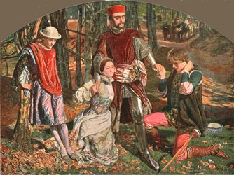 Scéna z The Two Gentlemen of Verona, 1851, c1902.