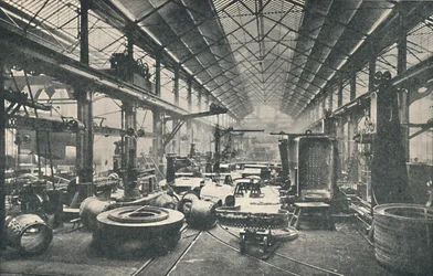 Scéna v kotelně, c1917