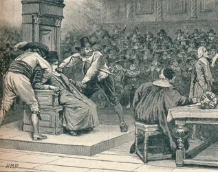 Scéna v Dolní sněmovně: vynucený mluvčí, 1629 1905