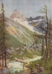 Scéna ve Skalistých horách, 1924