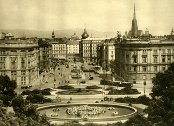 Schwarzenbergplatz, Vídeň, Rakousko, c1935.