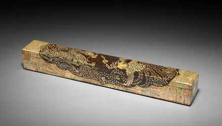 Scroll Box s designem Dragon a Phoenix, 1700-1800.