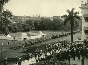Druhý příjezd lorda Curzona do vládní budovy, 1904, 1925.