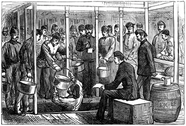 Slouží vrátnému na vojenské lodi, 1878