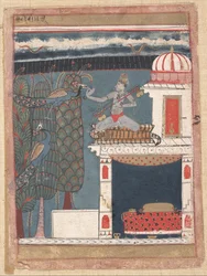 Setmalar Ragini: Folio ze série ragamala Garland of Musical Modes, ca. 1630-40.