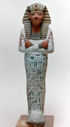 Shabti postava Ramesse IV, egyptská, 20. dynastie