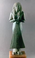 Shabti nebo Ushabti, pohřební figurka, Egypt, 18. dynastie