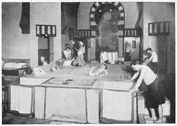 Šamponovací místnost v turecké lázni, 76 Jermyn Street, Piccadilly, Londýn, c1903 1903