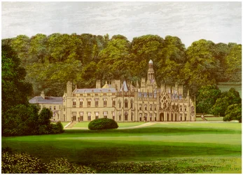 Shelton Abbey, County Wicklow, Irsko, domov hraběte z Wicklow, c1880