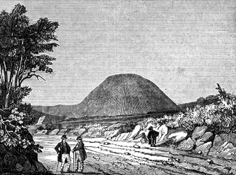 Silbury Hill, Wiltshire, Anglie, 1836