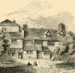 Dům sira Waltera Raleighse, c1872.