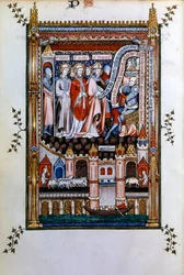 Sisinnius nabádá svatého Denise, aby se vzdal své víry, 1317