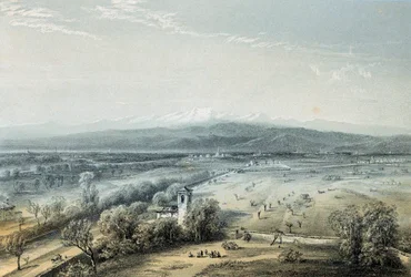 Místo bitvy u Magenty, Itálie, 4. června 1859