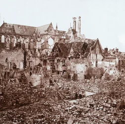 Katedrála Soissons, Soissons, severní Francie, c1914-c1918.