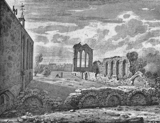 Jihovýchodní pohled na Nunnery of St Helen, Bishopsgate, City of London, c1819 1906