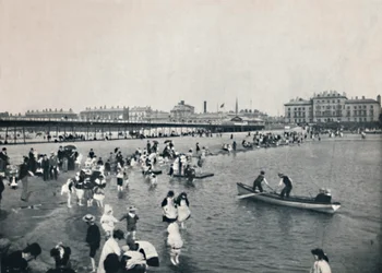 Southport – The Pier and the South Lake, 1895