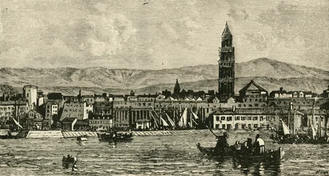 Spalatro, z přístavu, 1890.