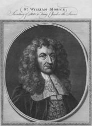 Sr. William Morice, státní tajemník krále Karla II., 1784.